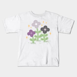 Asexual Pride Flowers Kids T-Shirt